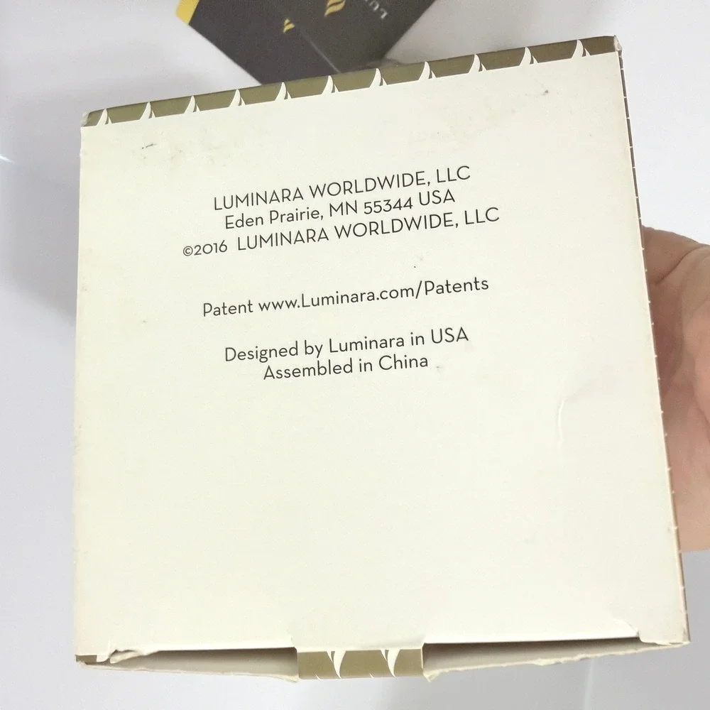 Luminara Real Flame Effect Flameless Tea Light Berry Globe Ornament Remote
